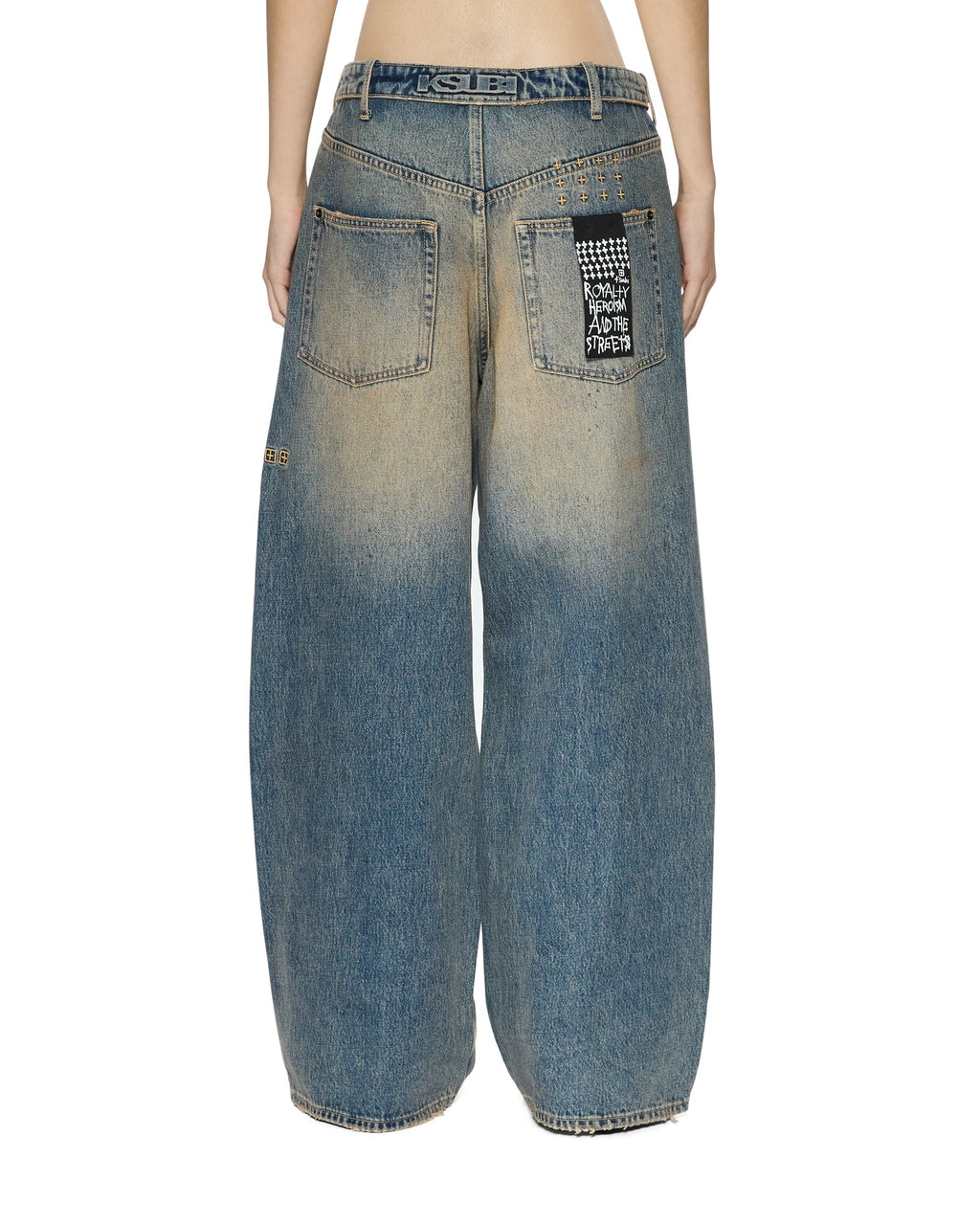 Womens Ksuper Dune Baggy Denim Jeans - Denim