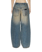 Womens Ksuper Dune Baggy Denim Jeans - Denim