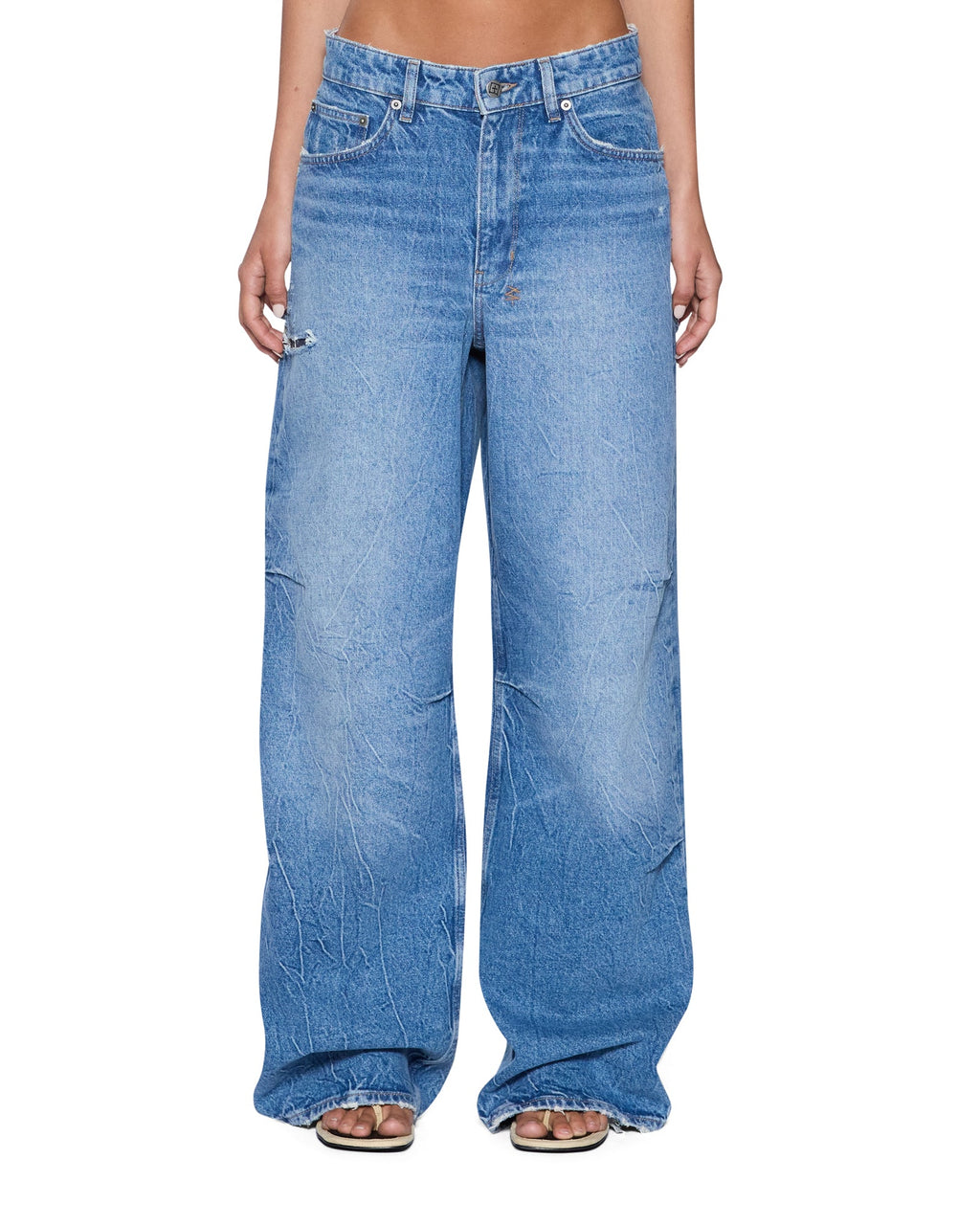 WOMENS KSUPER JEAN LIBERTY BLUE FLAG DENIM JEANS