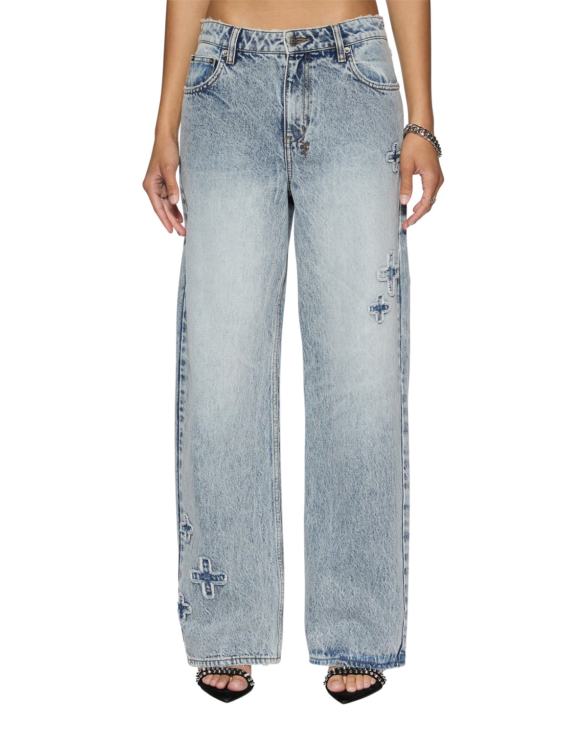WOMENS LOW RIDER KLASSIC KRAFTWERK DENIM JEANS