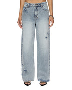 WOMENS LOW RIDER KLASSIC KRAFTWERK DENIM JEANS