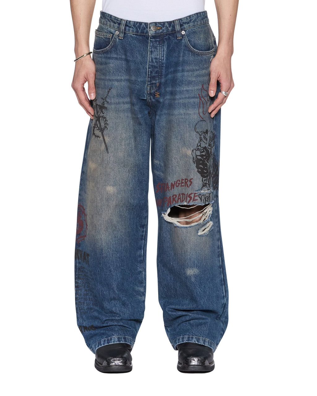 Mens Maxx Billy Blue Skool Relaxed Denim Jeans - Denim