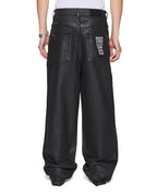 Mens Maxx Kaliba Backstage Black Baggy Denim Jeans - Black