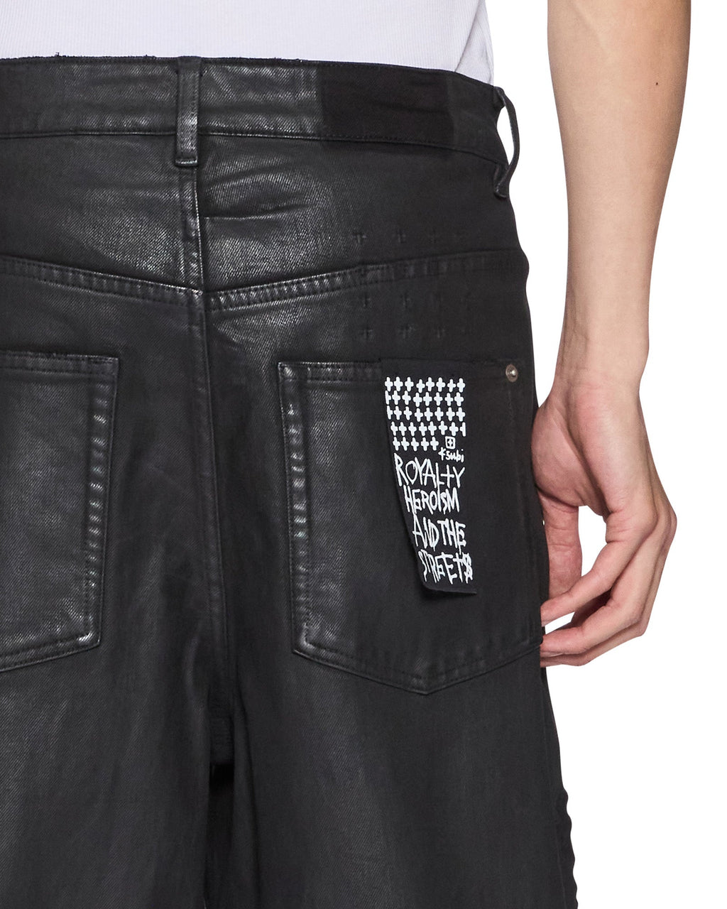 Mens Maxx Kaliba Backstage Black Baggy Denim Jeans - Black