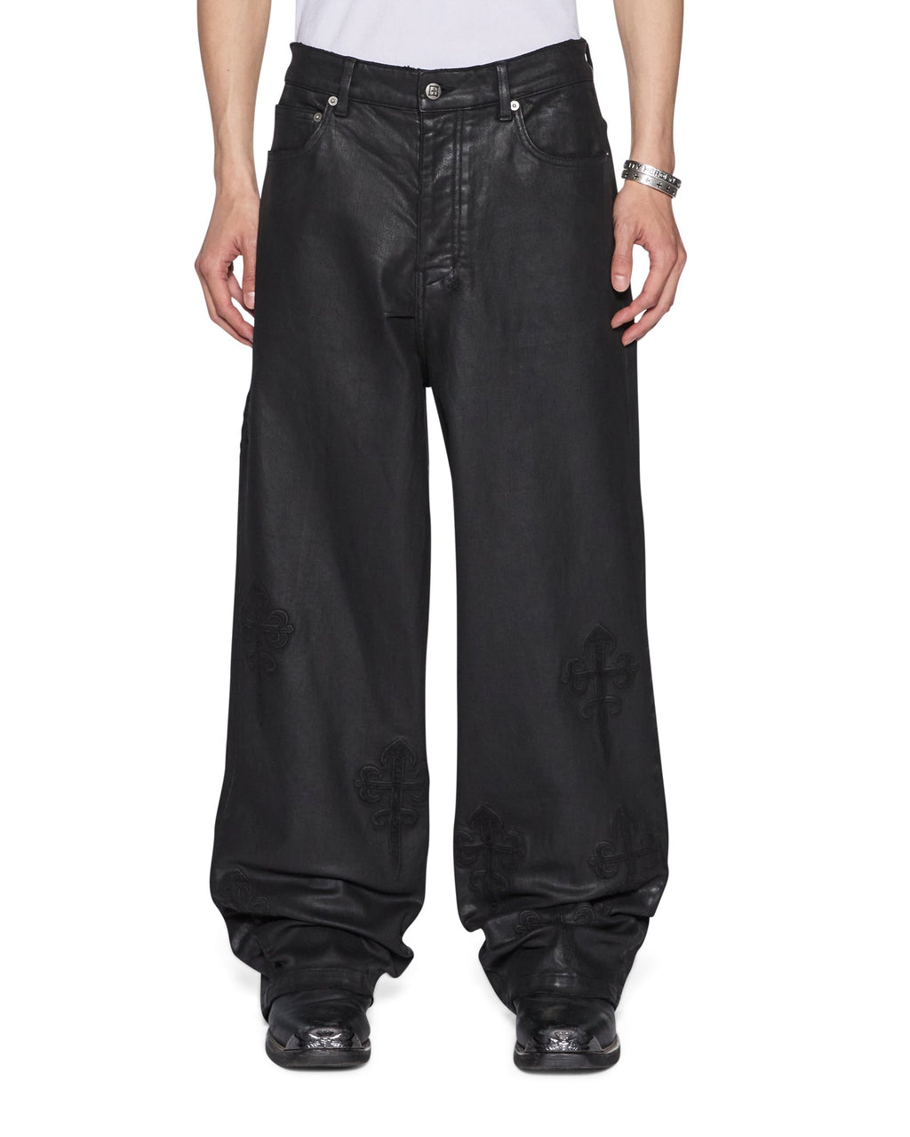 Mens Maxx Kaliba Backstage Black Baggy Denim Jeans - Black