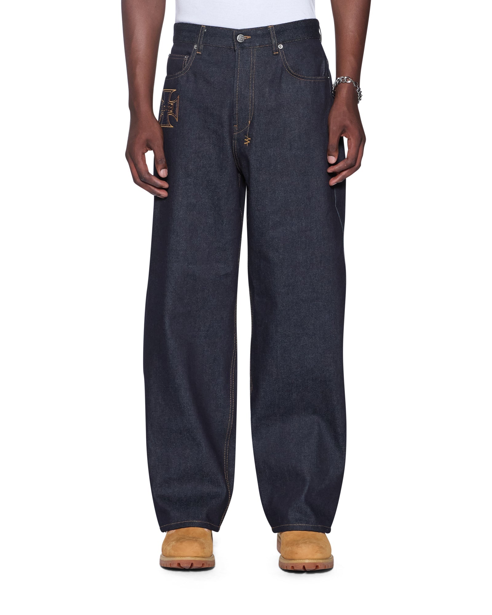 MENS MAXX RAW IDOLS BAGGY DENIM JEANS