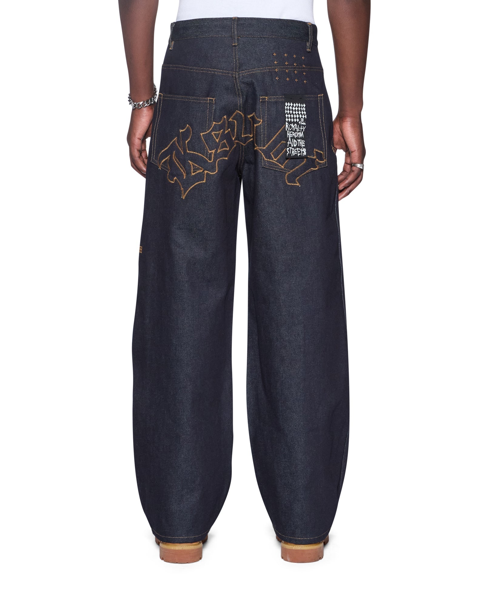 MENS MAXX RAW IDOLS BAGGY DENIM JEANS