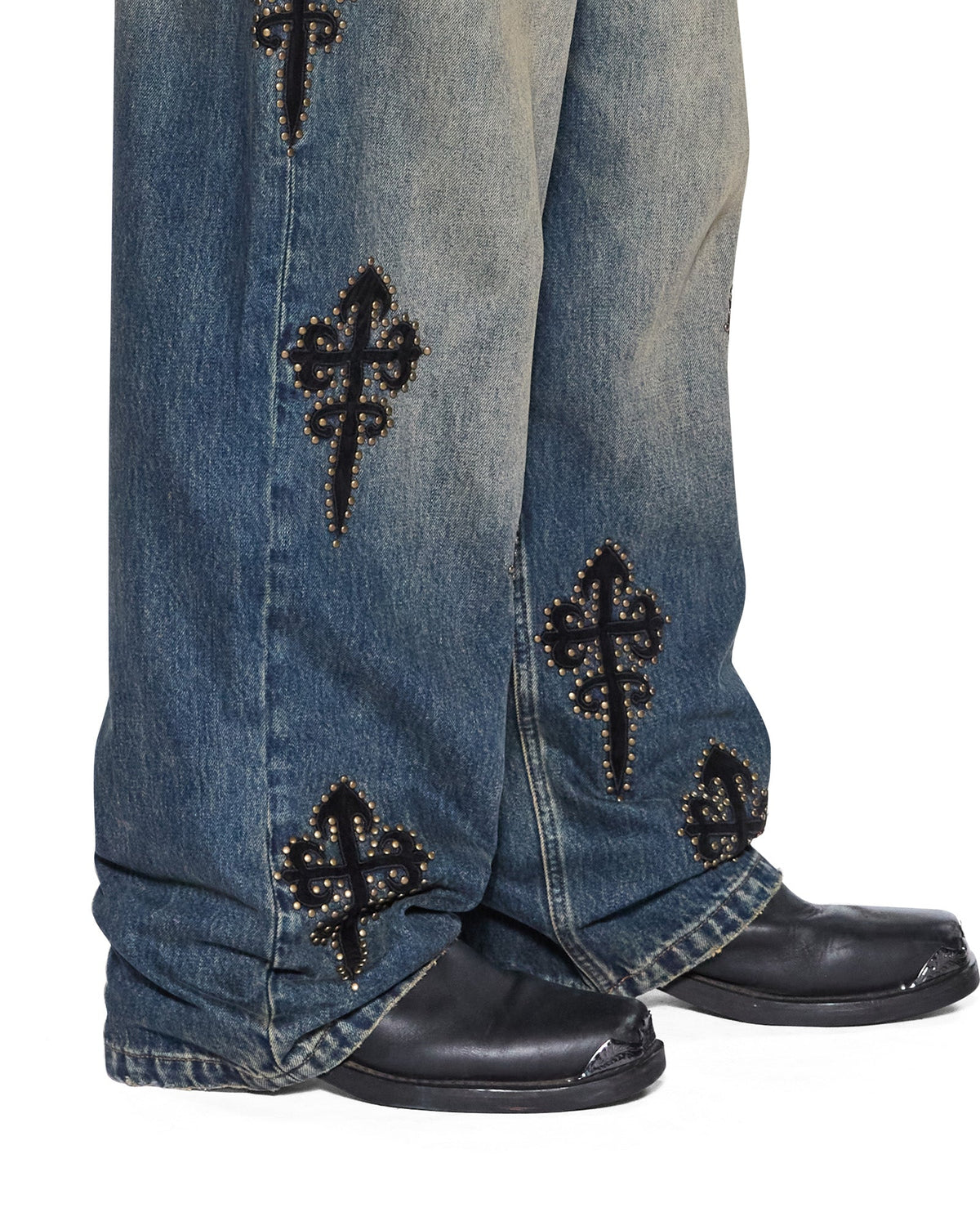 Mens Maxx Reup Blue Kaliba Relaxed Denim Jeans - Denim