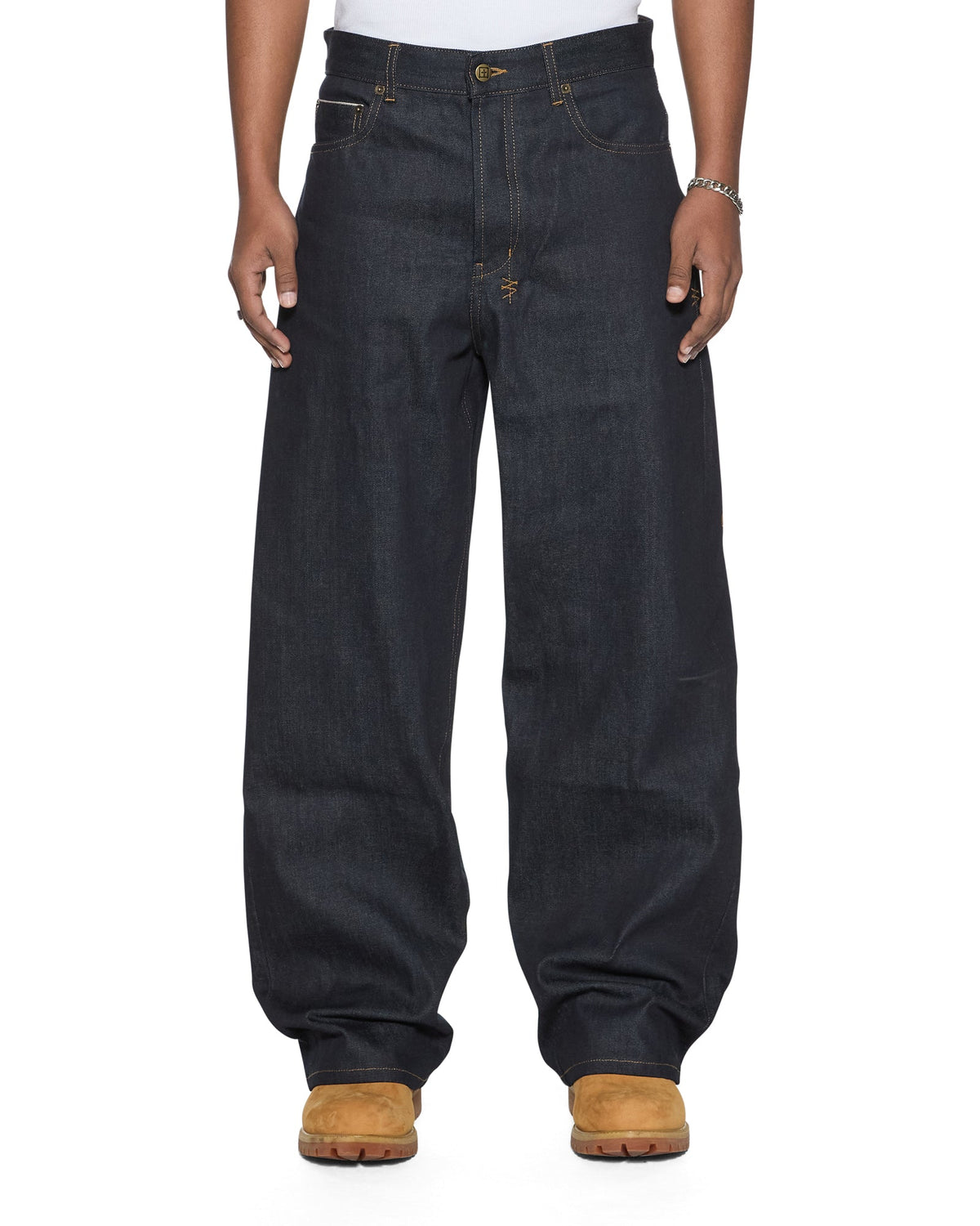MENS MAXX SELVEDGE RAW BLUE DENIM JEANS