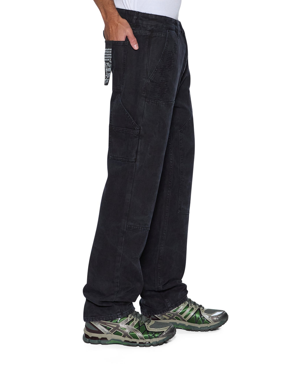 MENS MAXX OPERATOR PANT TORQUED BLACK DENIM JEANS