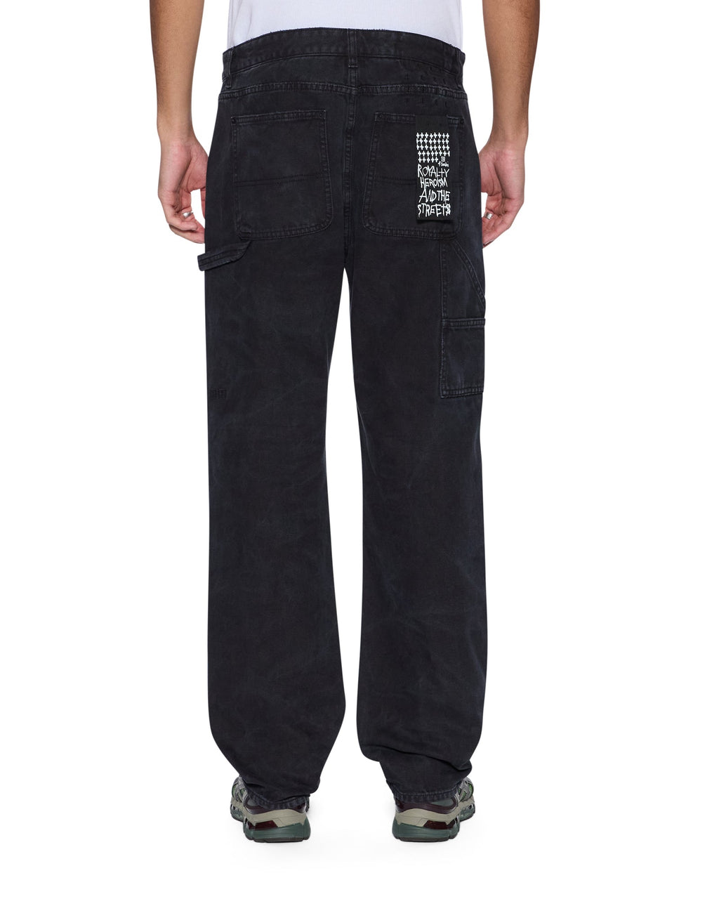 MENS MAXX OPERATOR PANT TORQUED BLACK DENIM JEANS