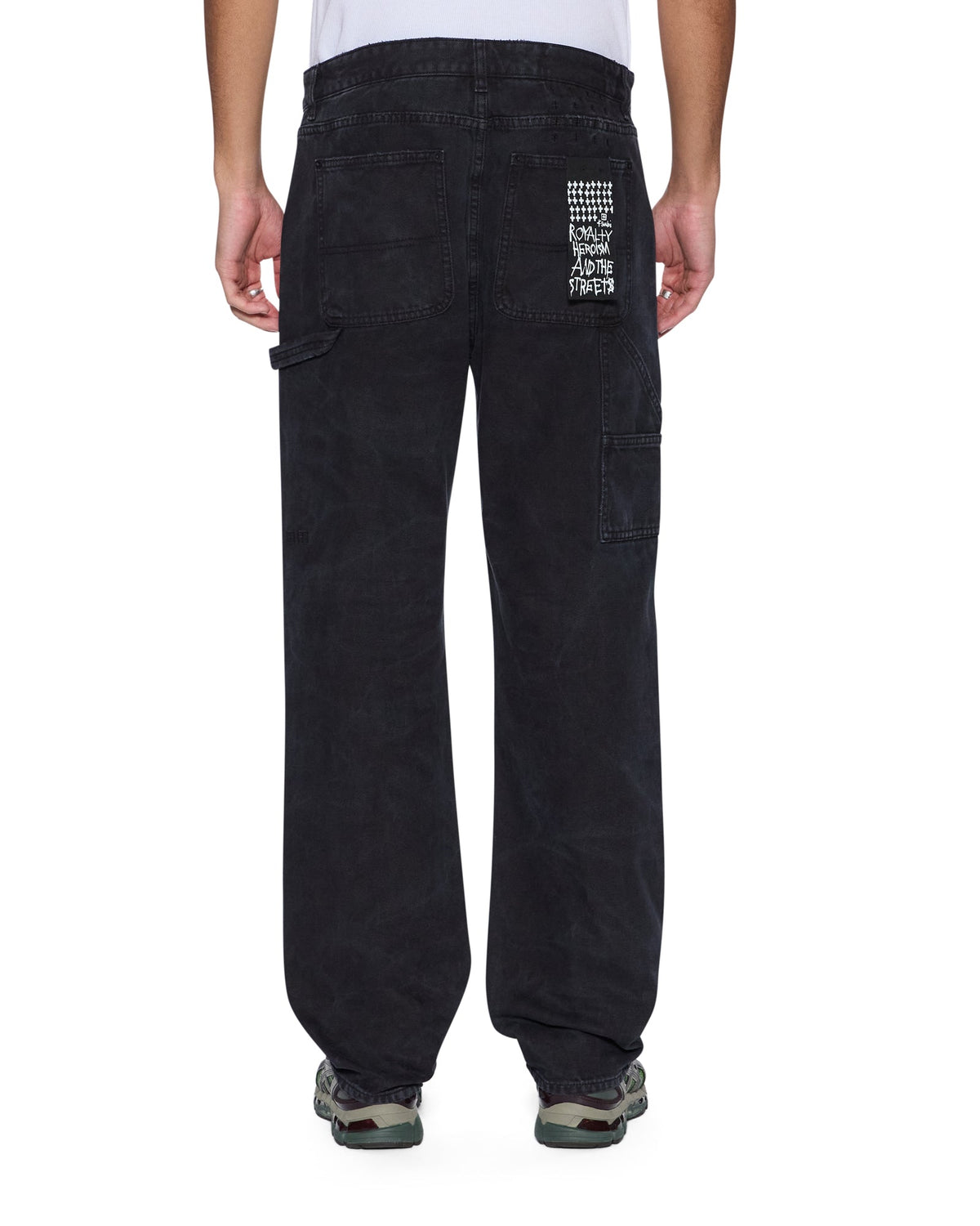 MENS MAXX OPERATOR PANT TORQUED BLACK DENIM JEANS