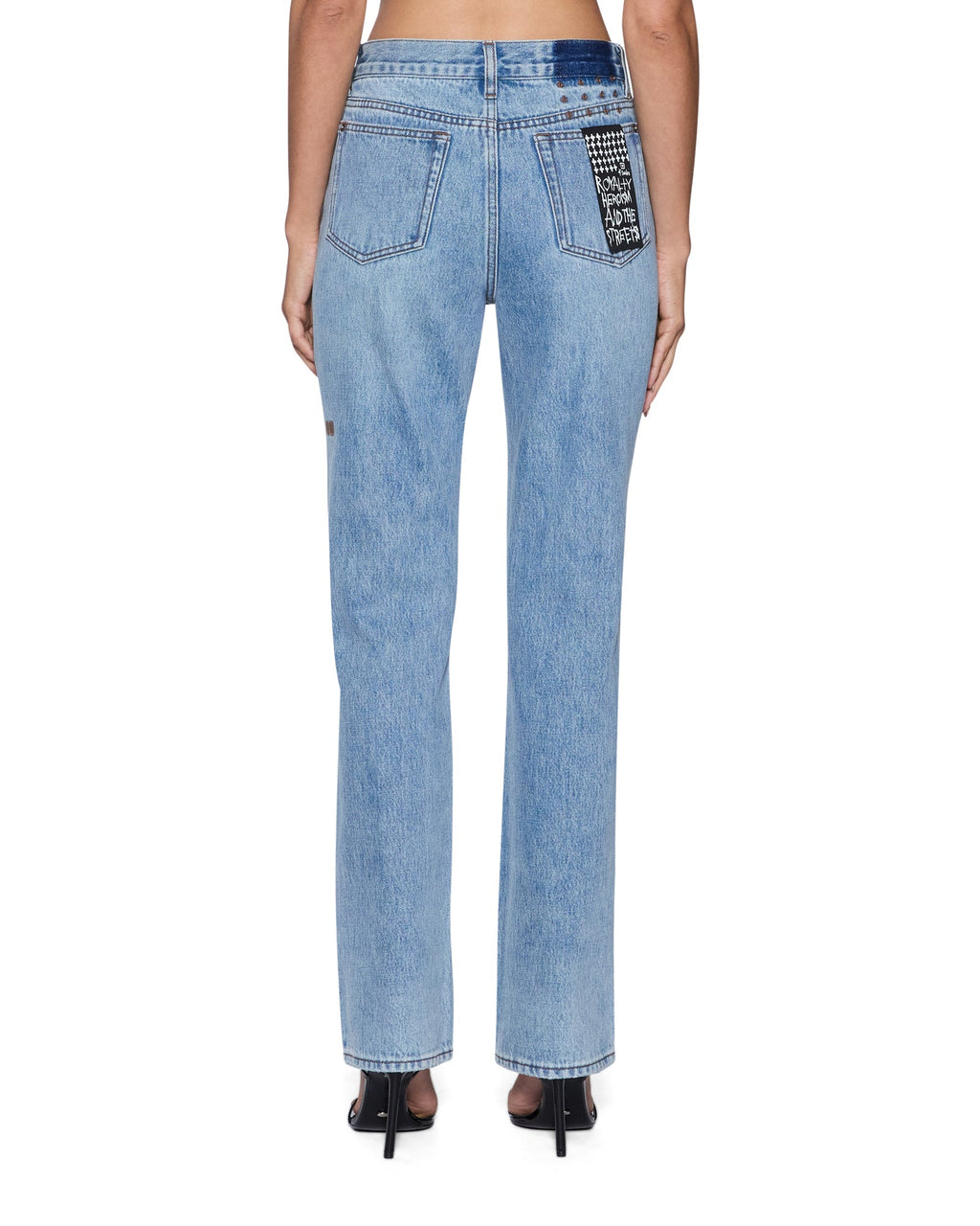 WOMENS PINUP STRAIGHT JEAN BONDI BLUE DENIM JEANS