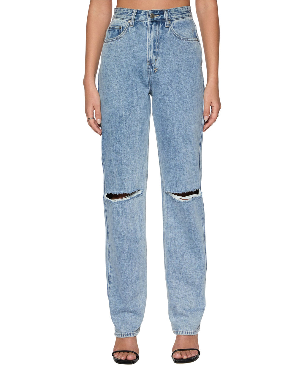 WOMENS PLAYBACK AUTHENTIK TRASHED DENIM JEANS