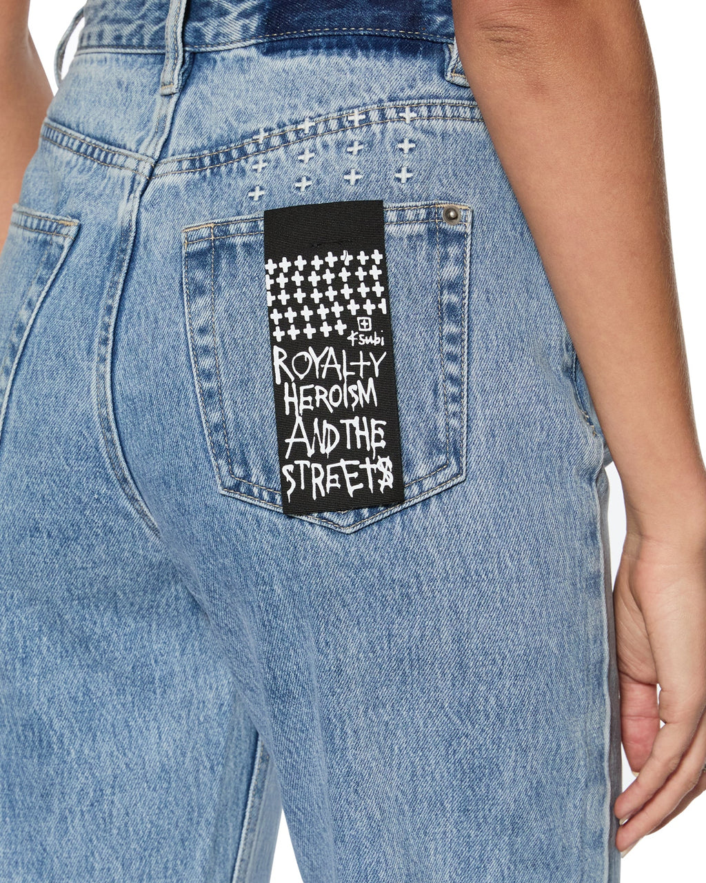 WOMENS PLAYBACK AUTHENTIK TRASHED DENIM JEANS
