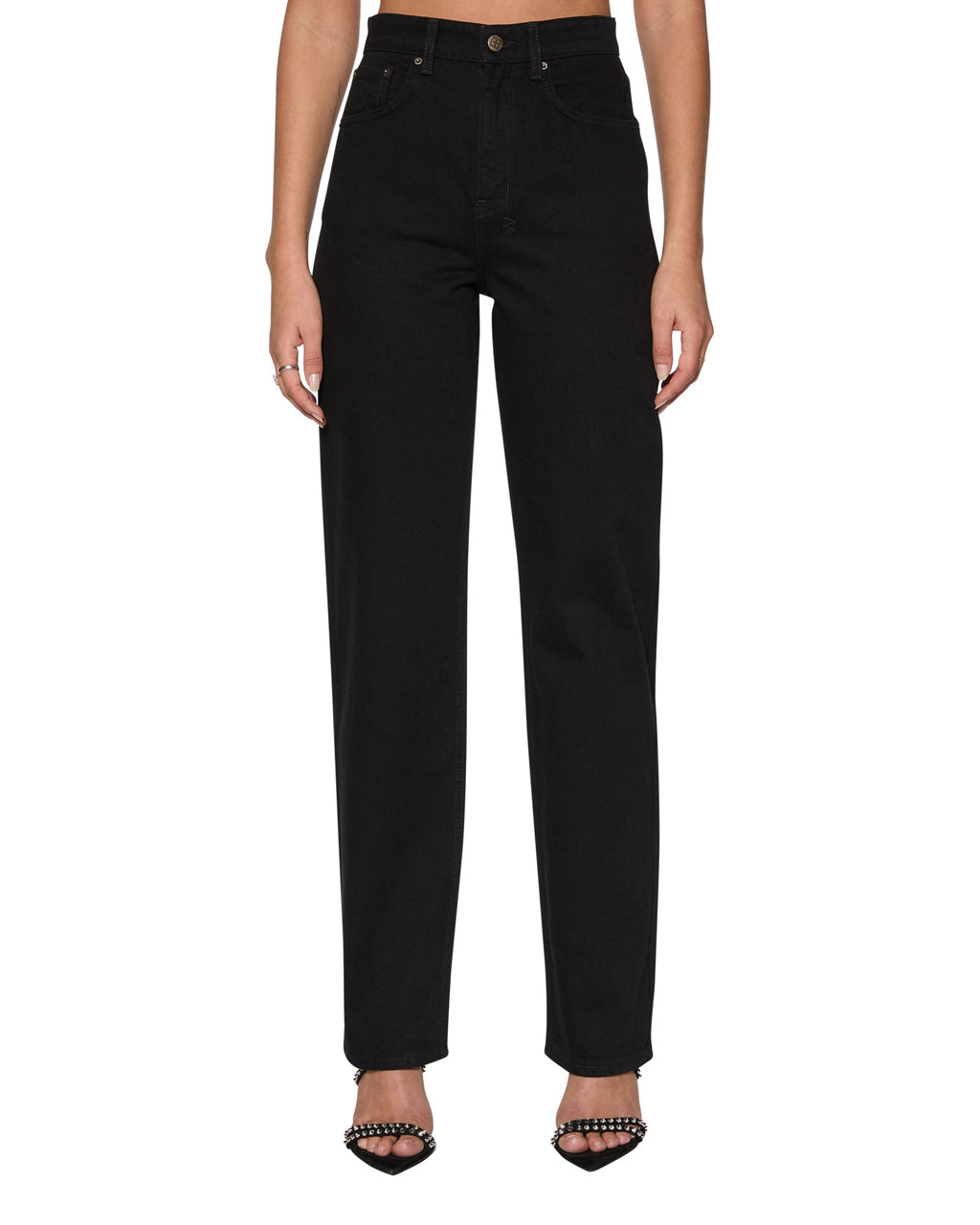 WOMENS PLAYBACK JET BLACK DENIM JEANS