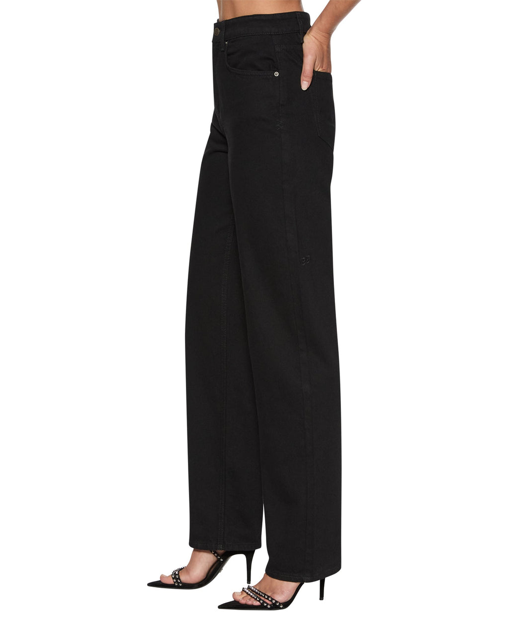 WOMENS PLAYBACK JET BLACK DENIM JEANS