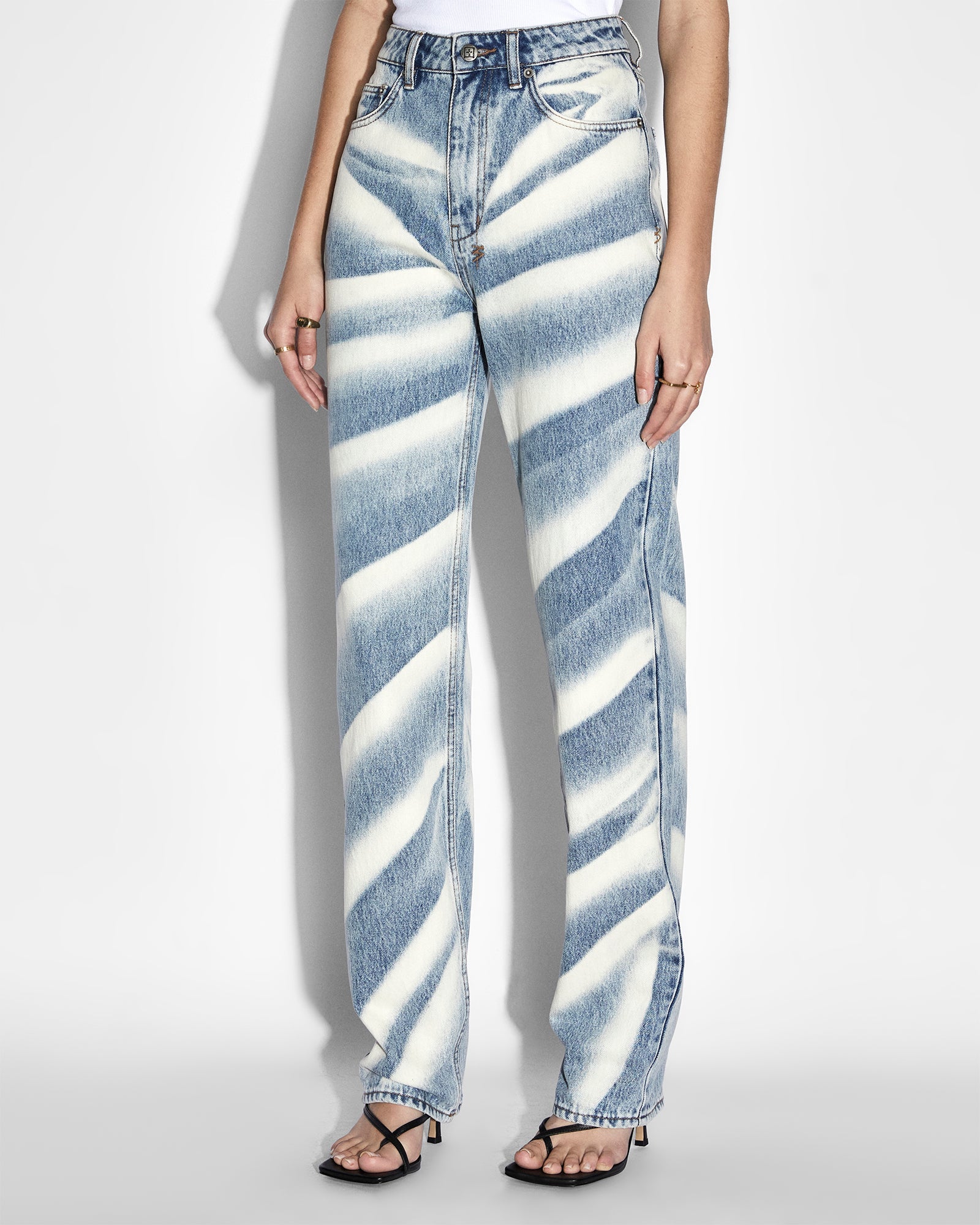 WOMENS PLAYBACK STROKES STRAIGHT DENIM JEANS