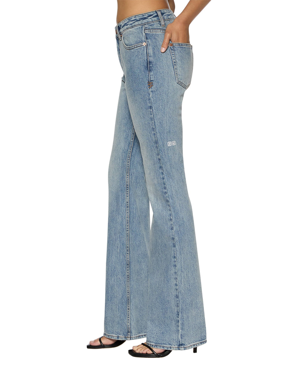 Womens Soho Lifetime Flare Denim Jeans - Denim
