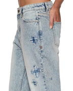 Womens Soho Slouch Klassic Kraftwerk Flare Denim Jeans - Denim
