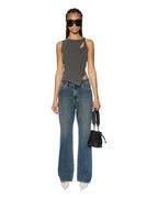 Womens Soho Slouch Sandstorm Flare Denim Jeans - Denim