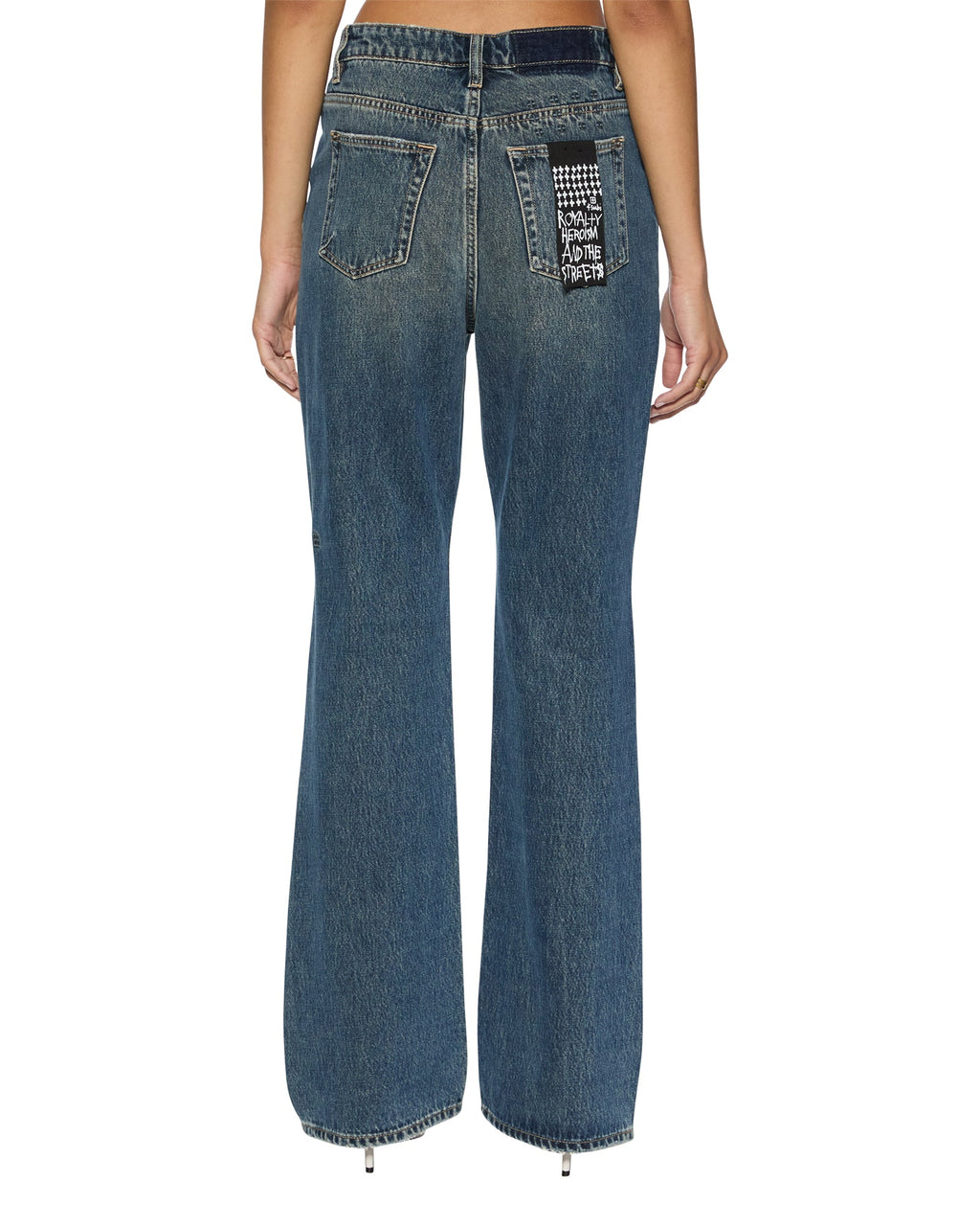 Womens Soho Slouch Sandstorm Flare Denim Jeans - Denim
