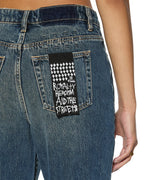 Womens Soho Slouch Sandstorm Flare Denim Jeans - Denim