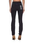 WOMENS SPRAY ON XTRA BLACK KRAFTWERK DENIM JEANS