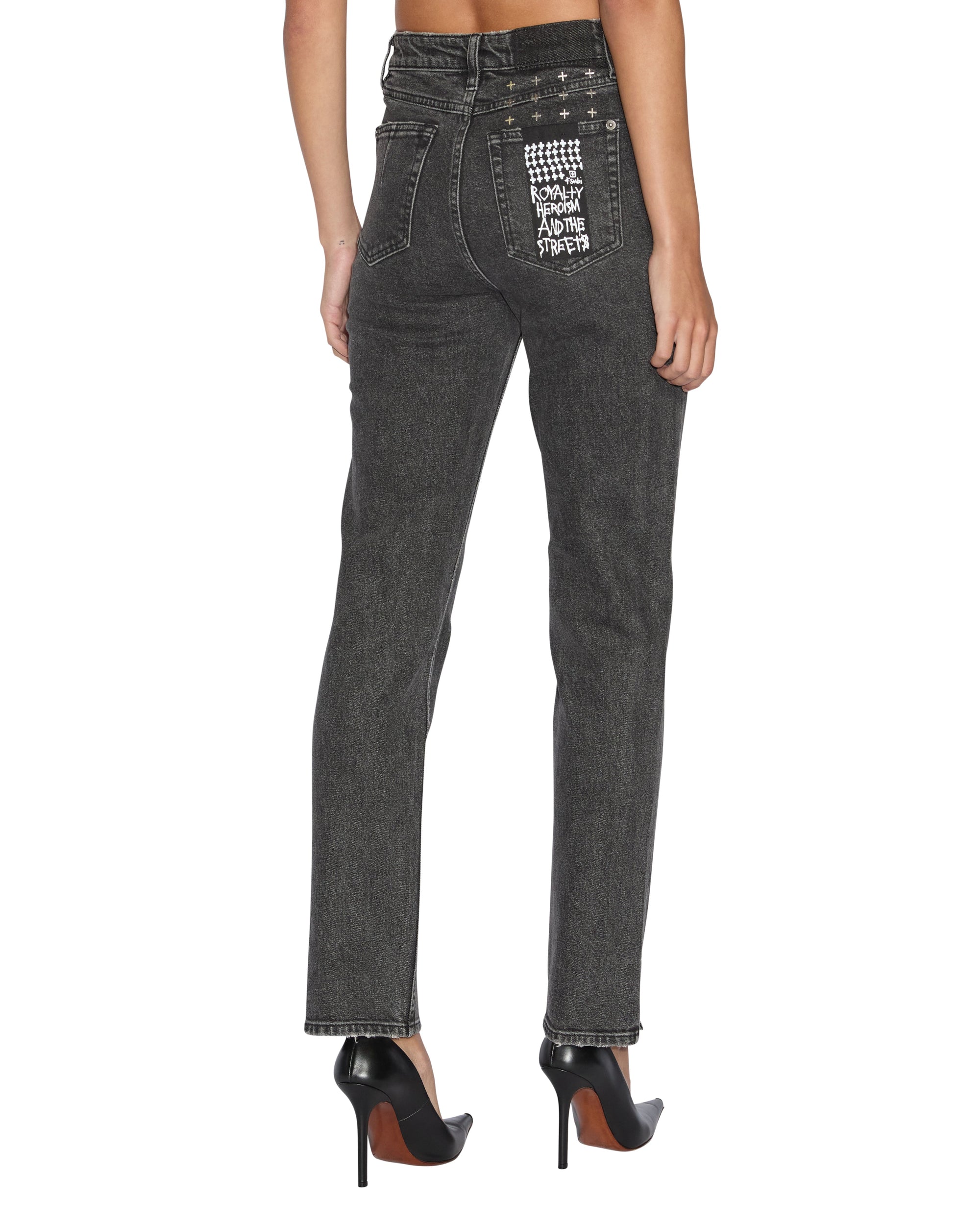 WOMENS  STRAIGHT UP LOVESTRUCK SLIM STRAIGHT DENIM JEANS