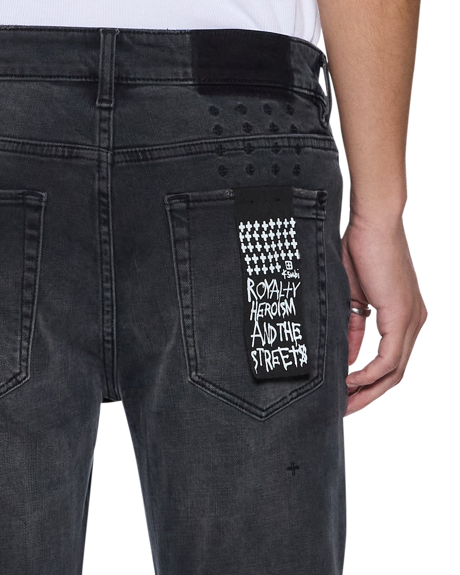 MENS  VAN WINKLE 3RD DEGREE BLACK 99 SKINNY DENIM JEANS