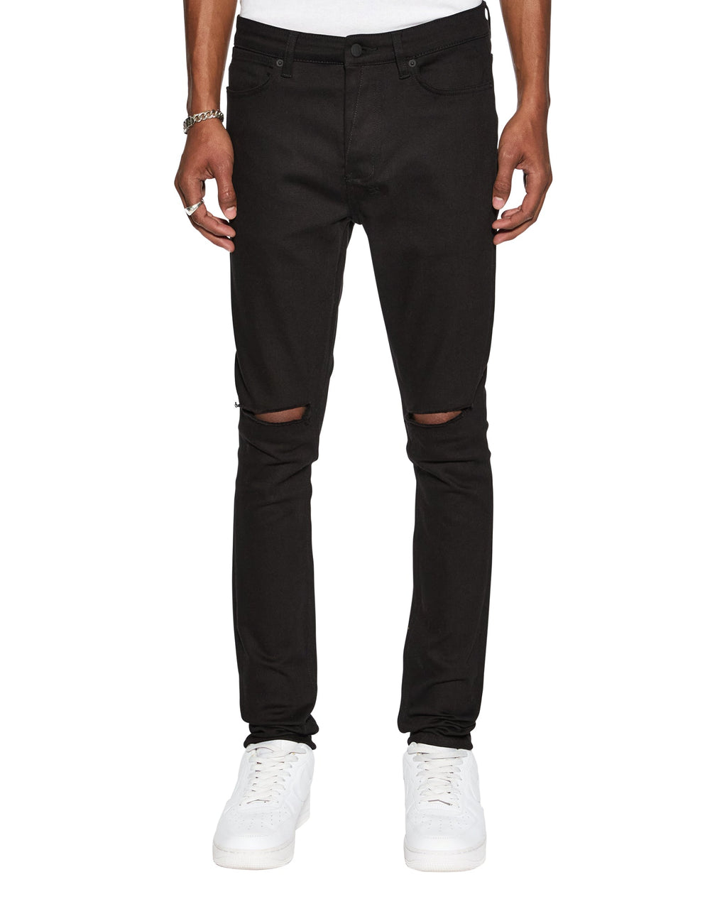 MENS VAN WINKLE ACE BLACK SLICE DENIM JEANS