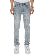 Mens Van Winkle Bunker Blue Noize Skinny Denim Jeans - Denim
