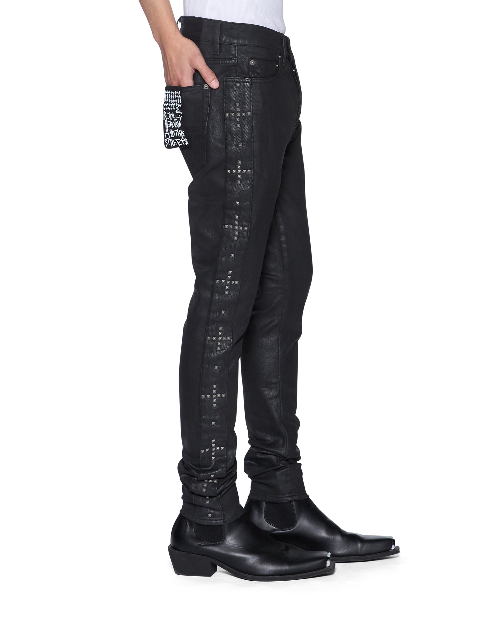 Mens Van Winkle Plus Studded Skinny Denim Jeans | Ksubi ++