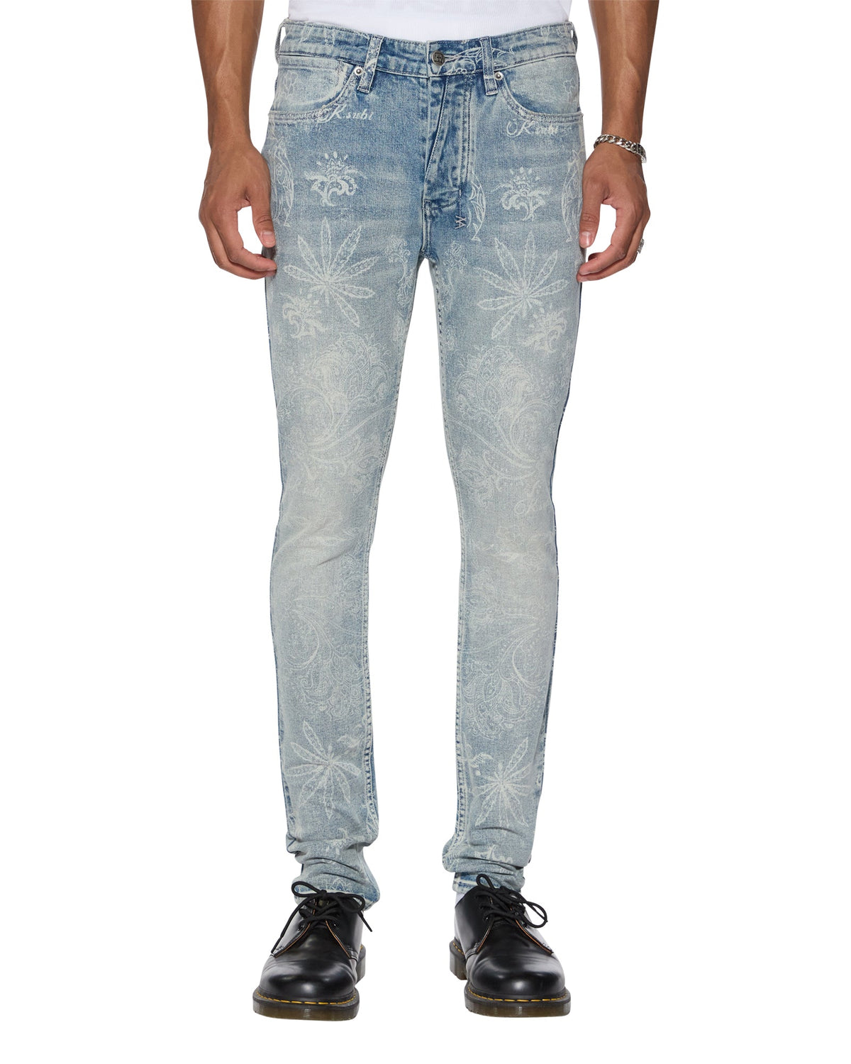 Mens Van Winkle Punk Eternity Skinny Denim Jeans - Denim