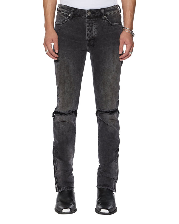 Mens Van Winkle Torqued Chamber Black Skinny Denim Jeans | Ksubi