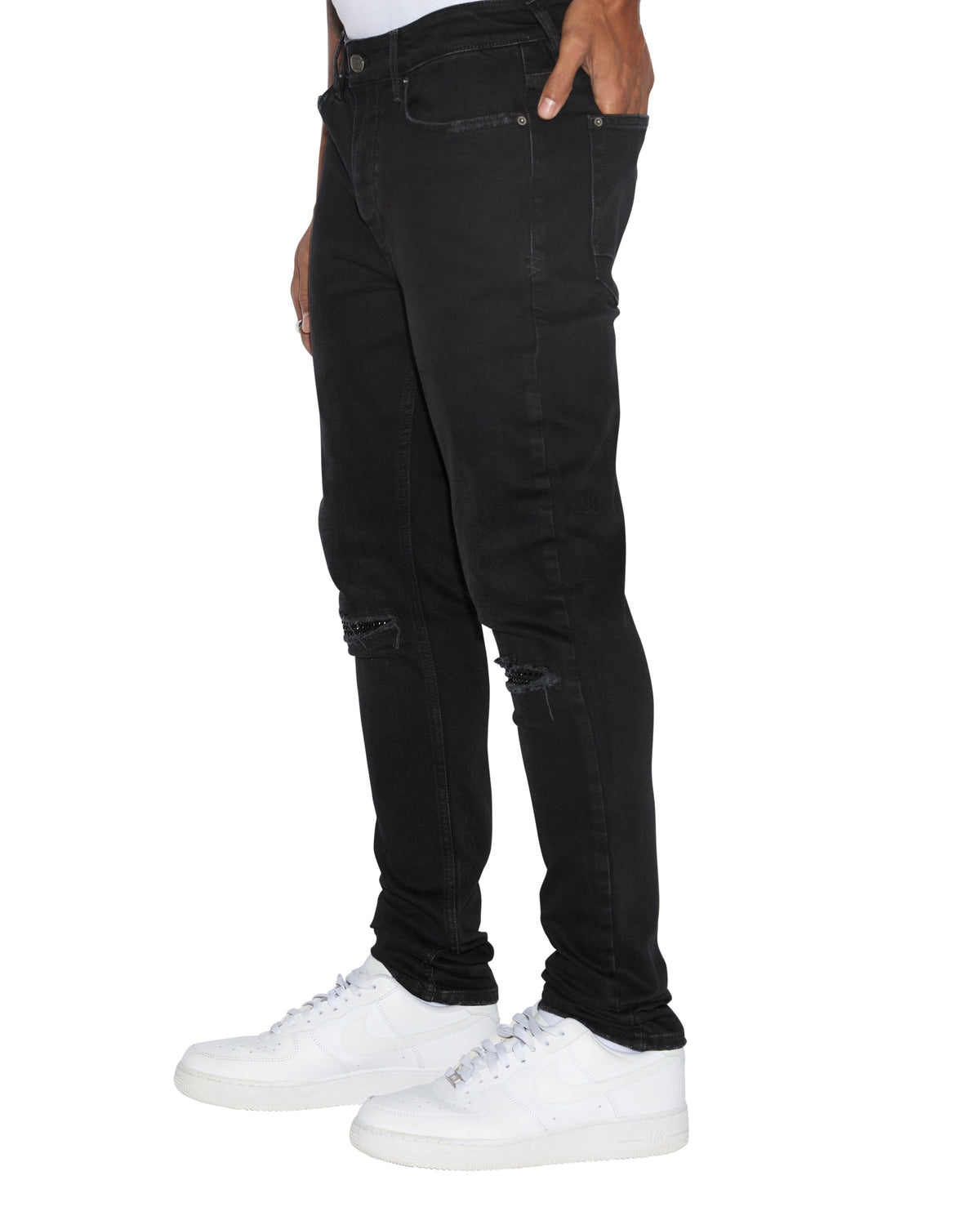 MENS VAN WINKLE APEX KRYSTAL REPAIR DENIM JEANS