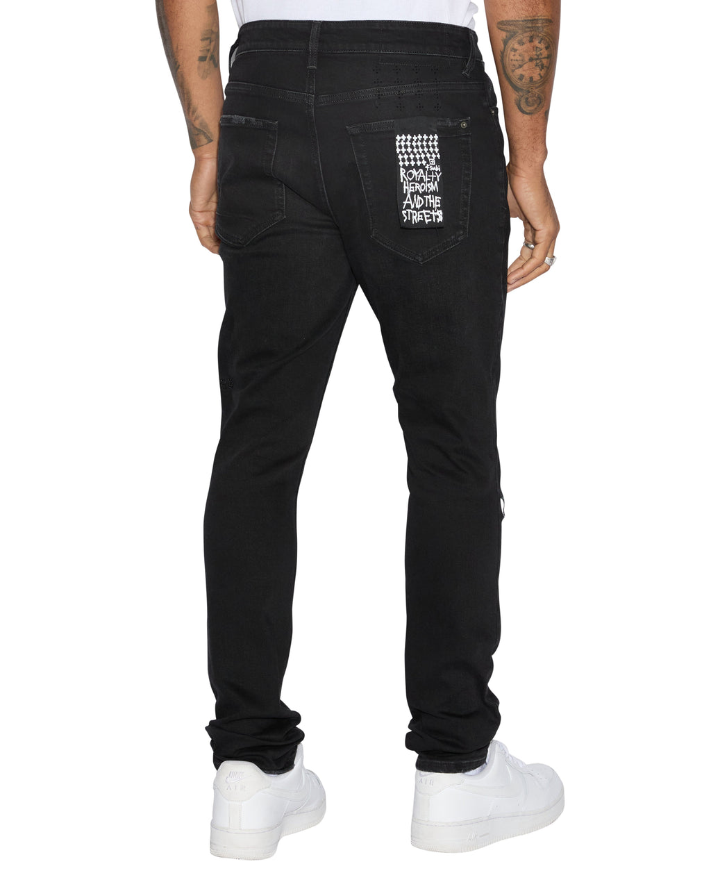 MENS VAN WINKLE APEX KRYSTAL REPAIR DENIM JEANS