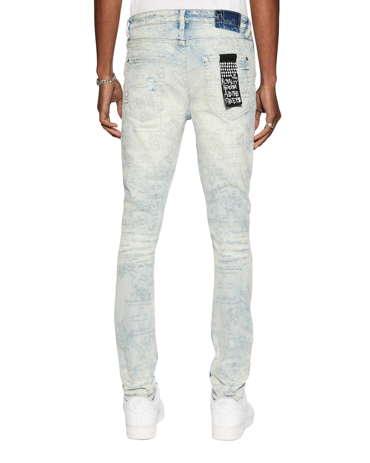 Mens Van Winkle Stencil Legacy Skinny Denim Jeans - Denim