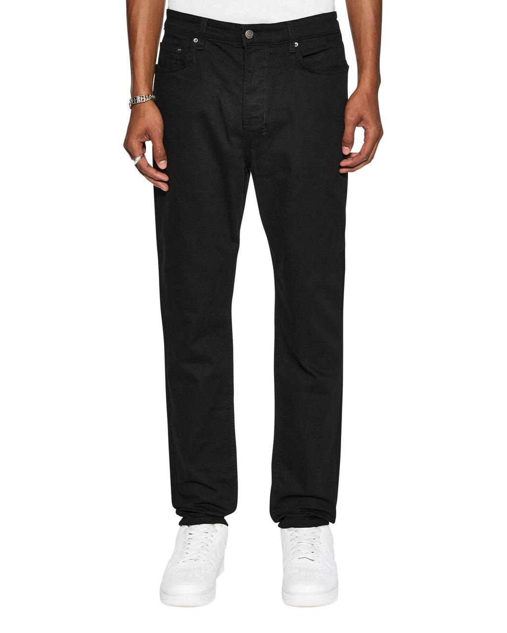 MENS WOLFGANG LAID BLACK DENIM JEANS