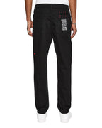 MENS WOLFGANG LAID BLACK DENIM JEANS