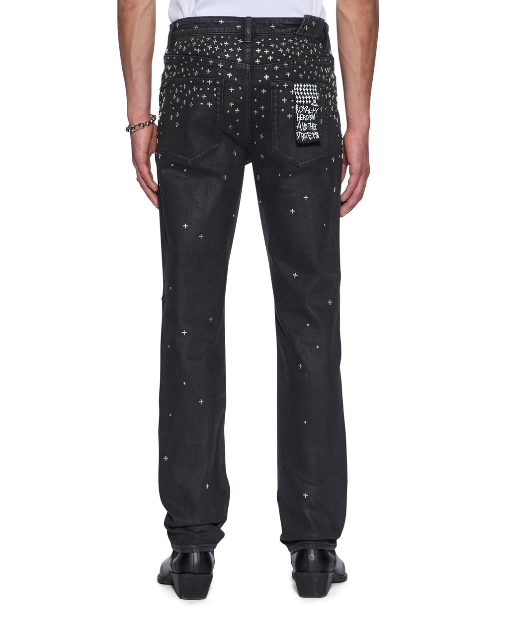 MENS CHITCH BACKSTAGE BLACK METALIK DENIM JEANS
