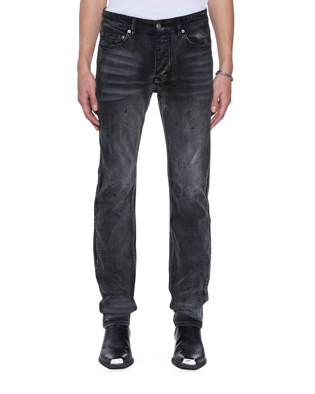 MENS CHITCH CARBON BLACK DENIM JEANS