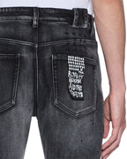 MENS CHITCH CARBON BLACK DENIM JEANS