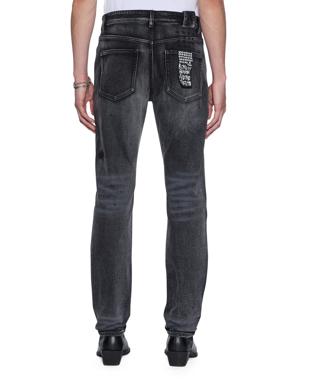 MENS CHITCH CARBON BLACK DENIM JEANS