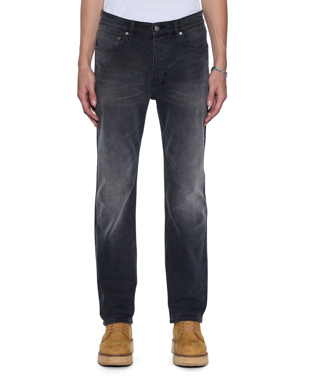 MENS HAZLOW POWDER GREY DENIM JEANS