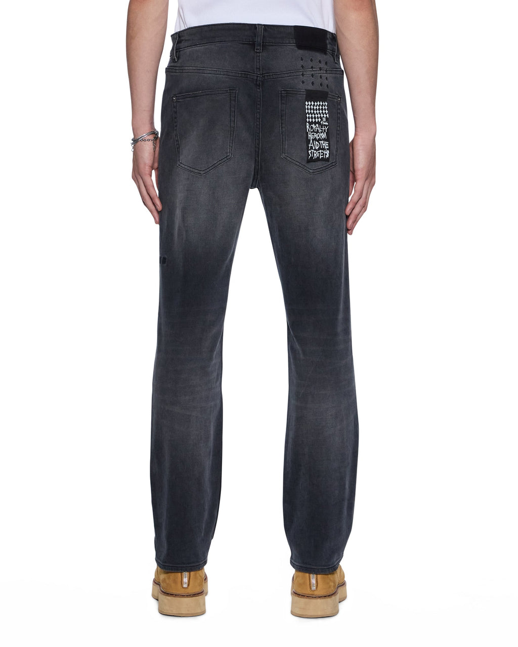 MENS HAZLOW POWDER GREY DENIM JEANS