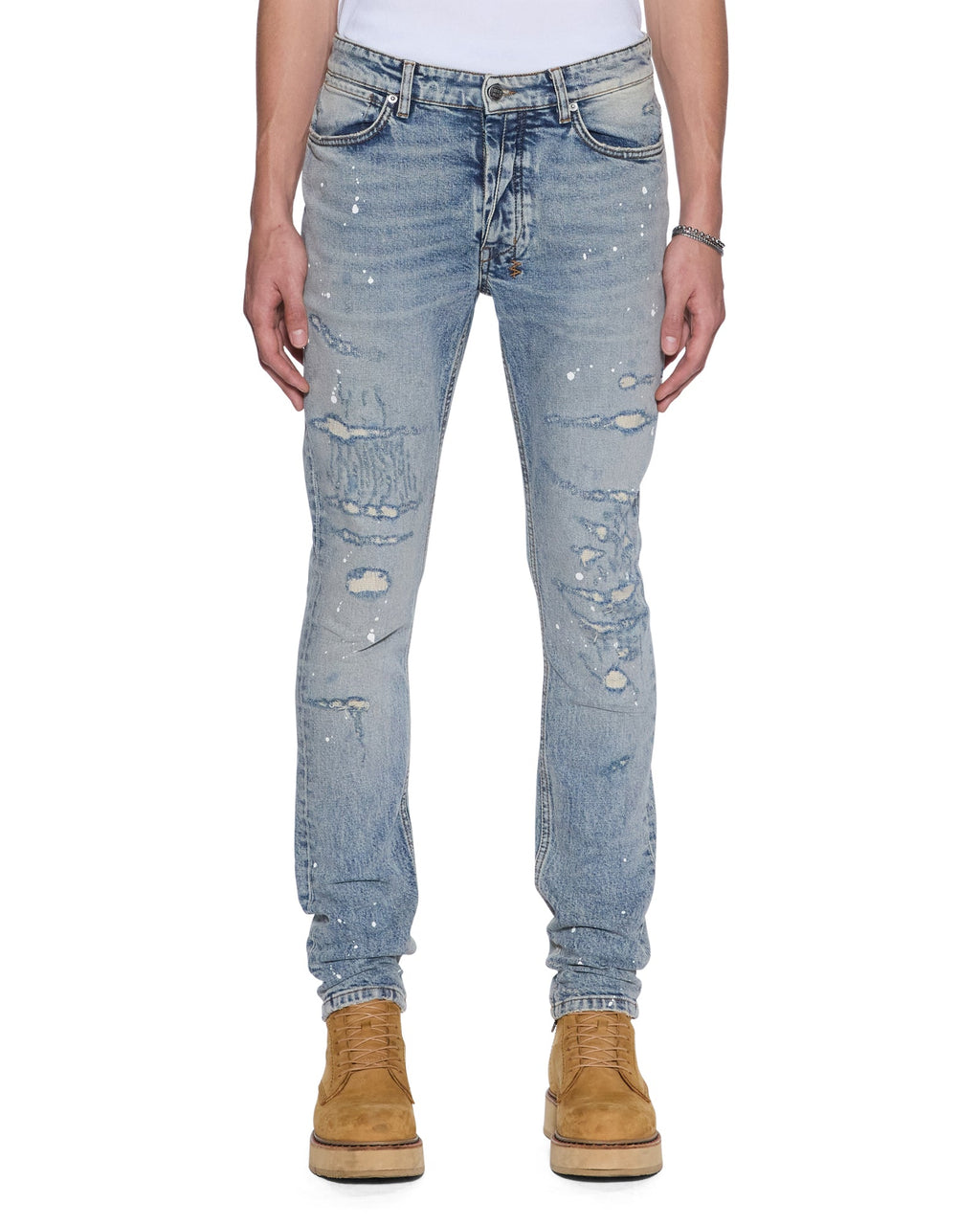 MENS VAN WINKLE PAINT SUMMER BLUE DENIM JEANS