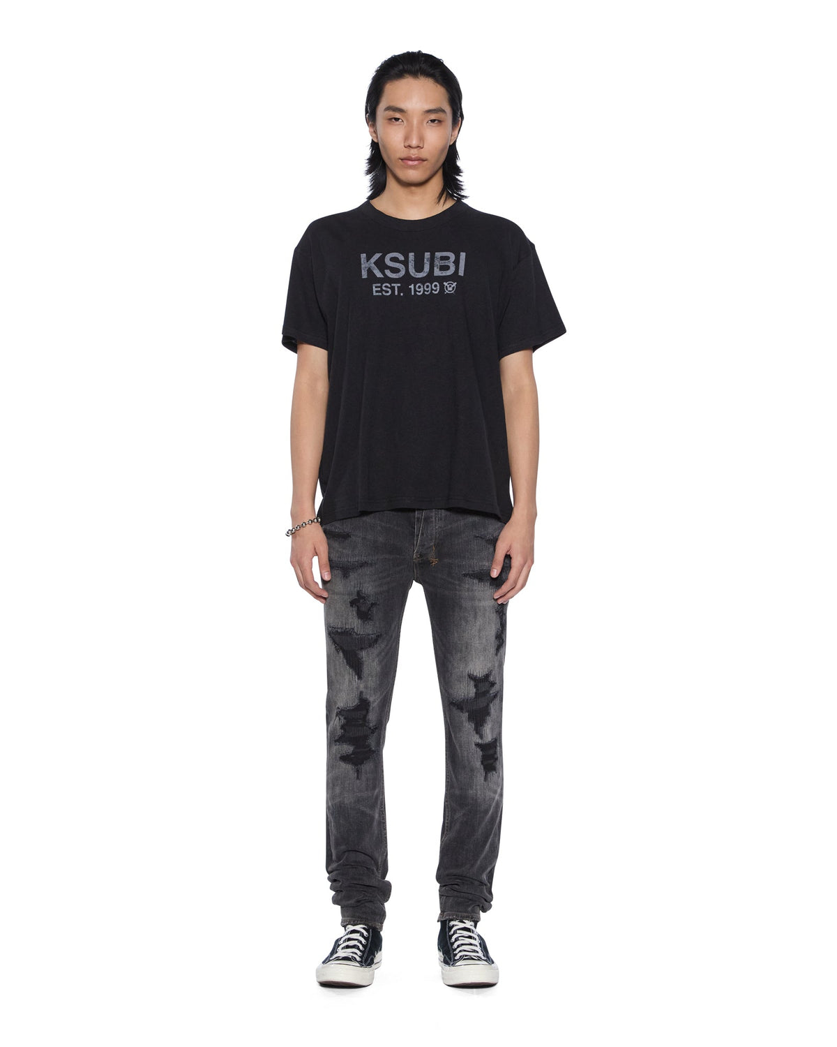 MENS VAN WINKLE RETORQUED REPAIR DENIM JEANS