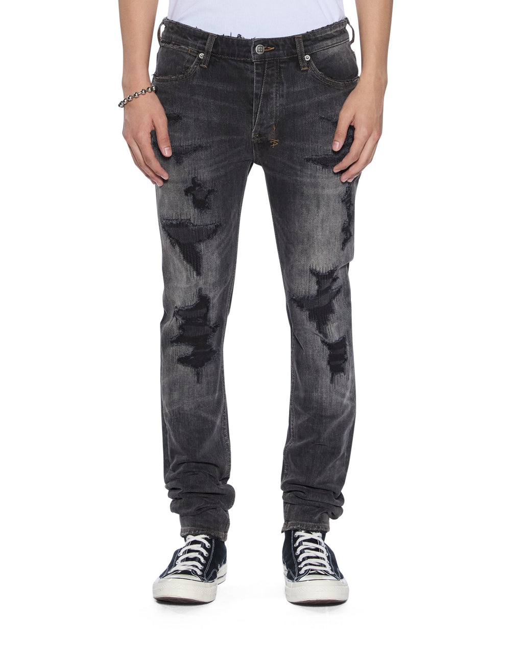 MENS VAN WINKLE RETORQUED REPAIR DENIM JEANS