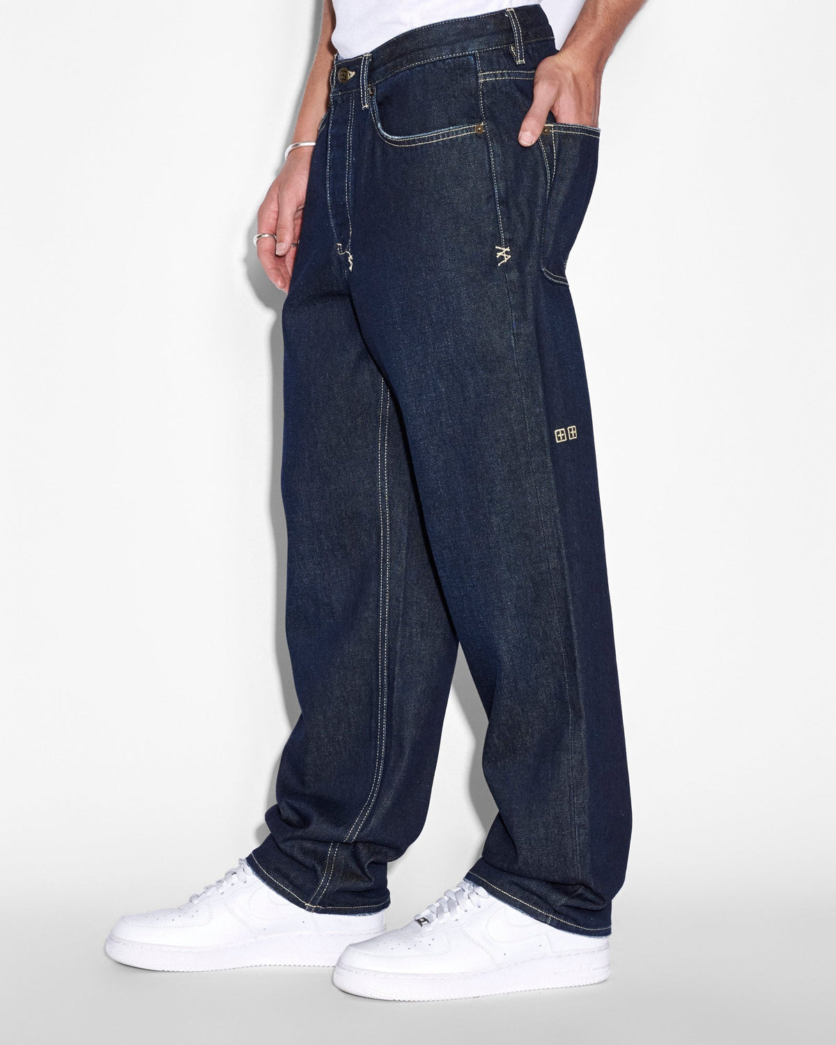 MENS ANTI K RINSED DENIM JEANS